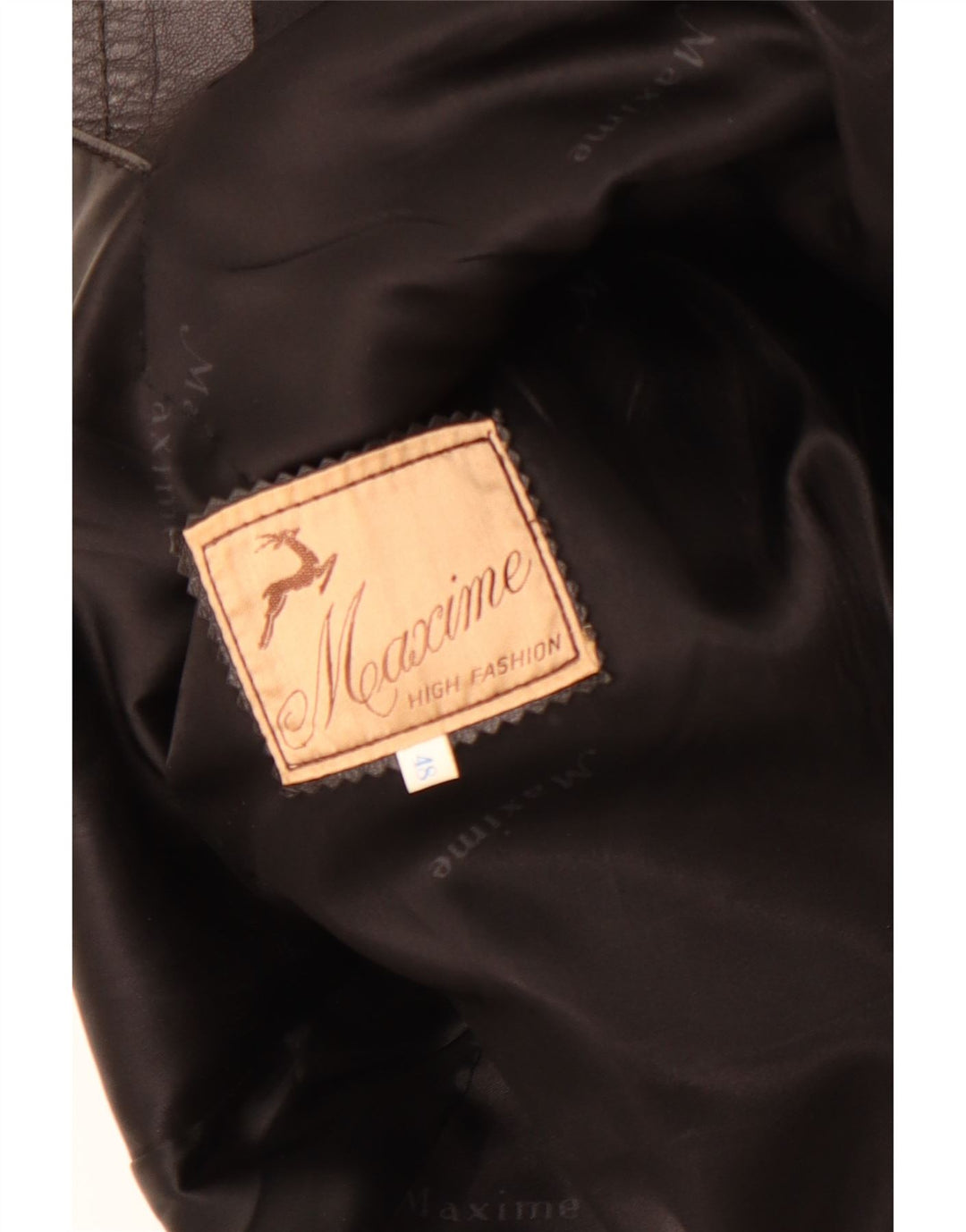 Casaco de couro feminino Maxime IT 48 XL preto