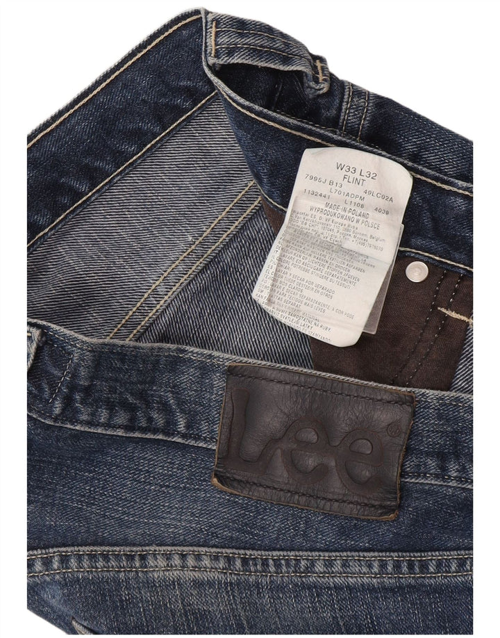Lee Mens Flint Regular Fit Bootcut Jeans W33 L32 Azul Algodão