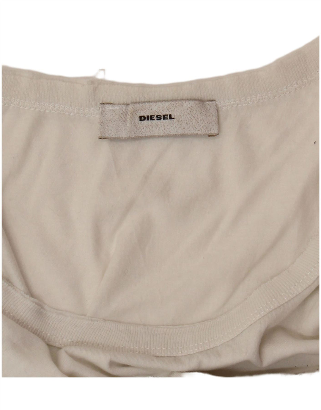 Colete gráfico feminino DIESEL UK 10 pequeno branco