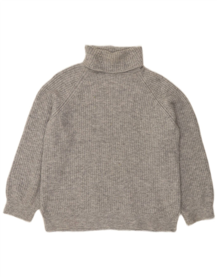 Suéter feminino Marks & Spencer com gola redonda Reino Unido 14 cinza médio acrílico