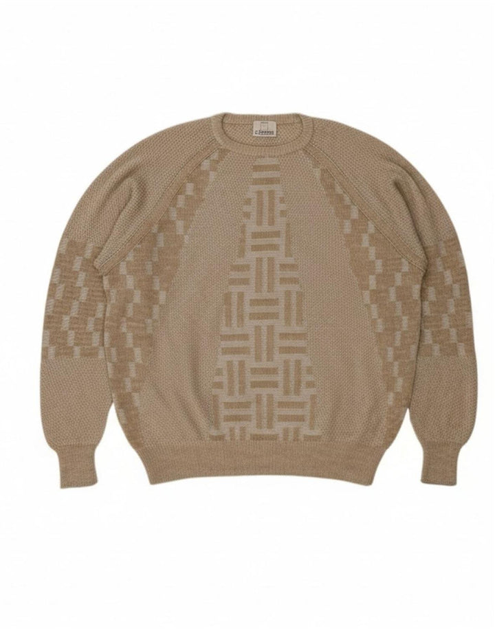 4 Suéter masculino CASTELLA com gola redonda XL cinza geométrico