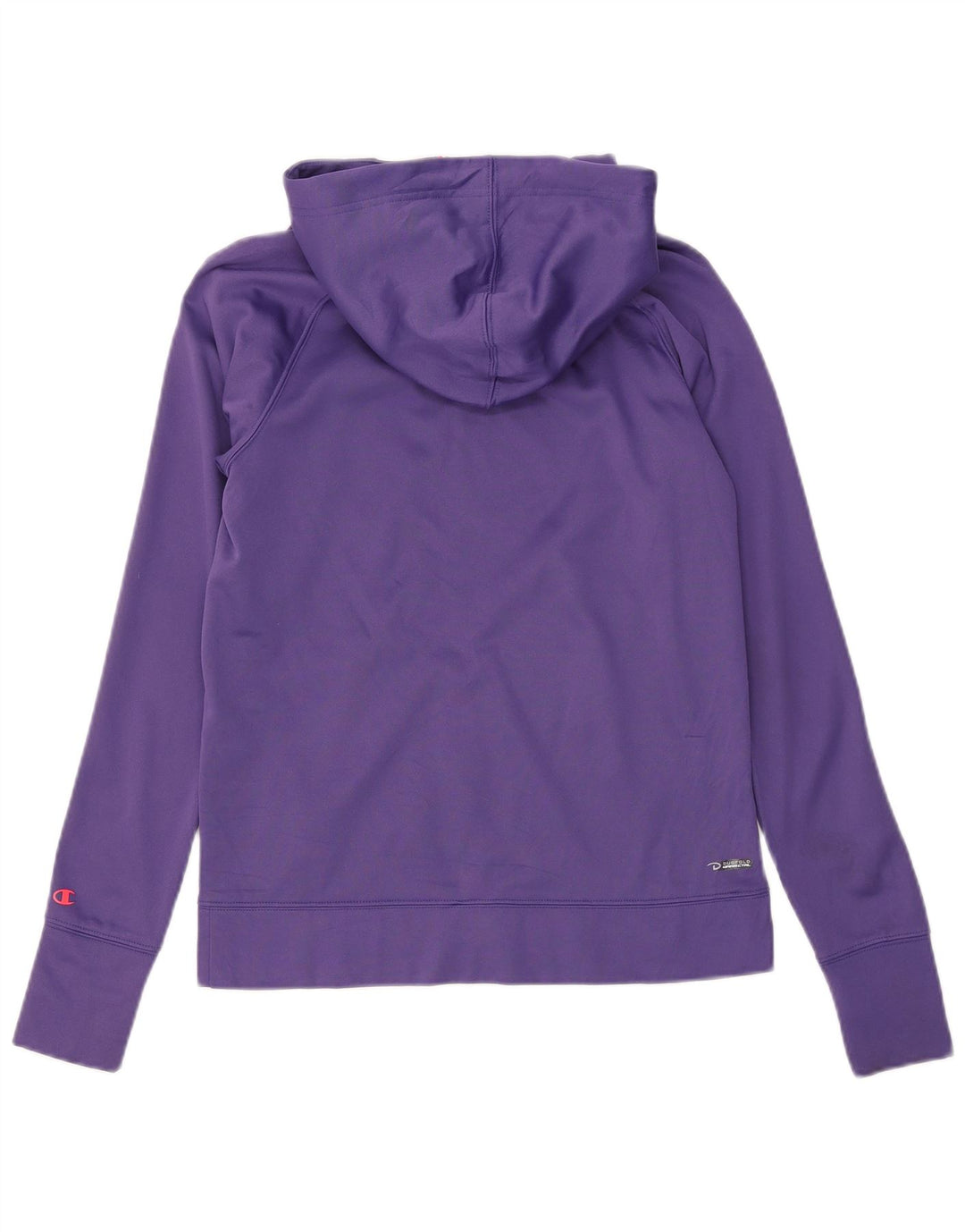 Suéter feminino Champion com capuz e zíper UK 10 pequeno poliéster roxo