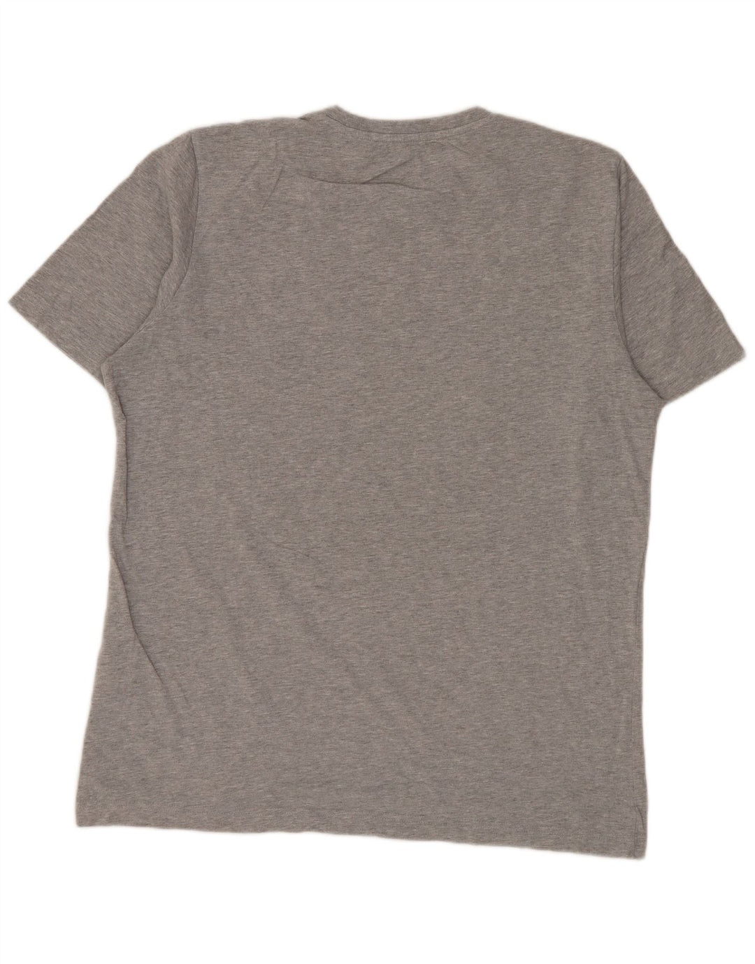 Camiseta masculina ADIDAS com estampa gráfica cinza médio algodão manchado