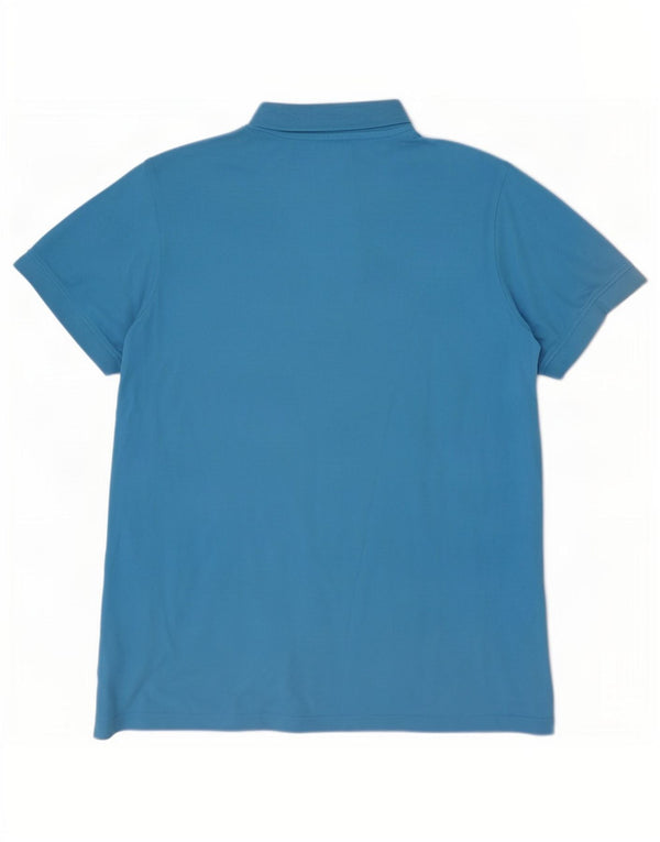 Camisa polo masculina Kappa grande algodão azul