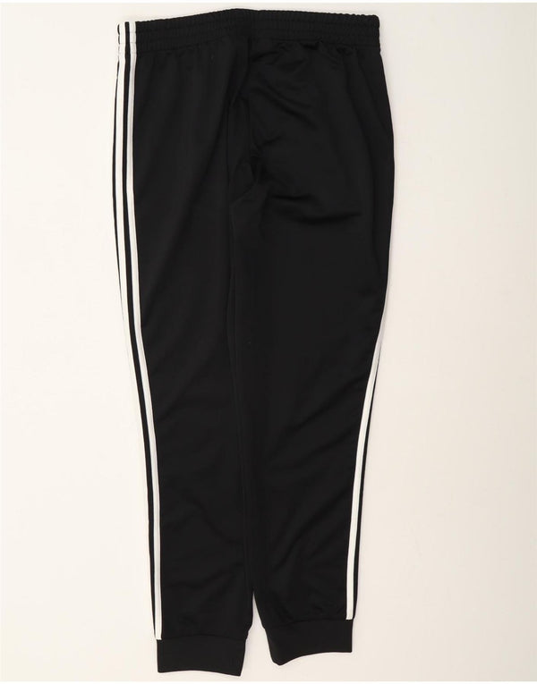 Calça de treino masculina Adidas Joggers UK 44/46 grande poliéster preto