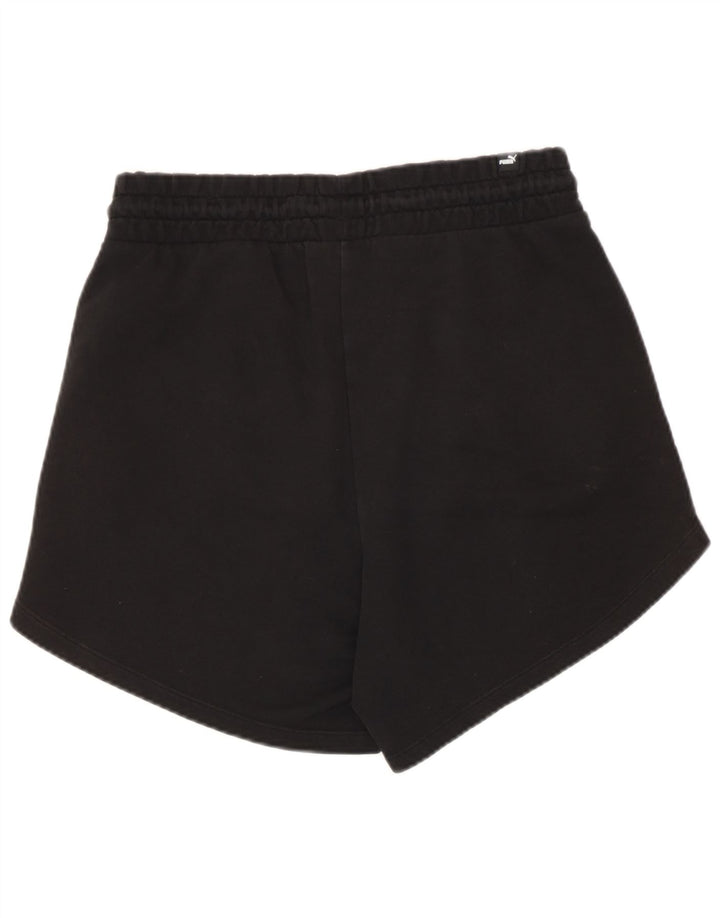 Shorts esportivos femininos Puma UK 12 médio algodão preto
