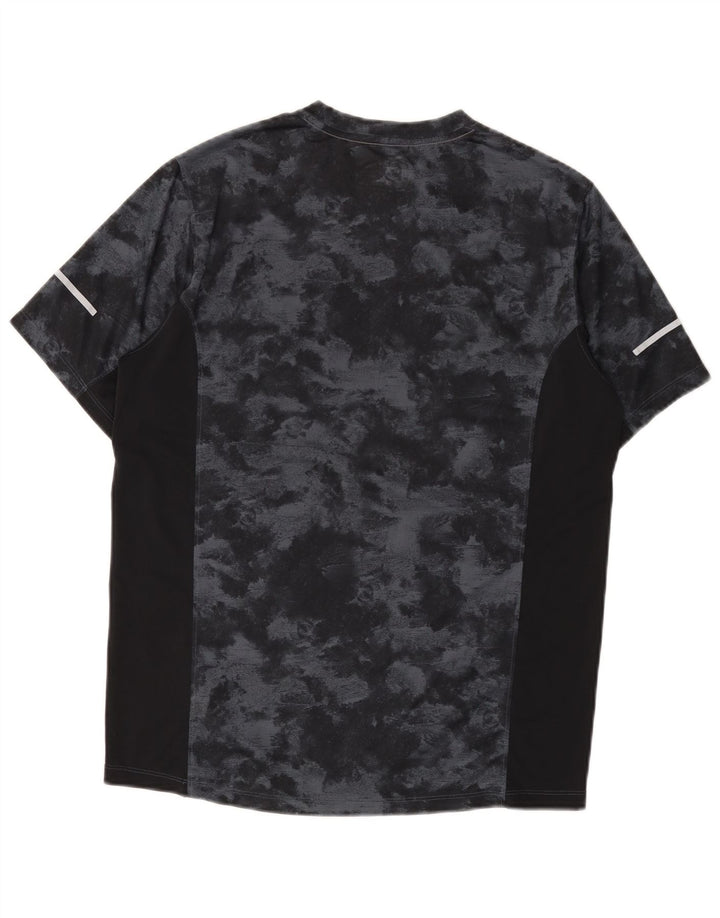 Camiseta masculina New Balance Top Médio Preto Tie Dye Poliéster