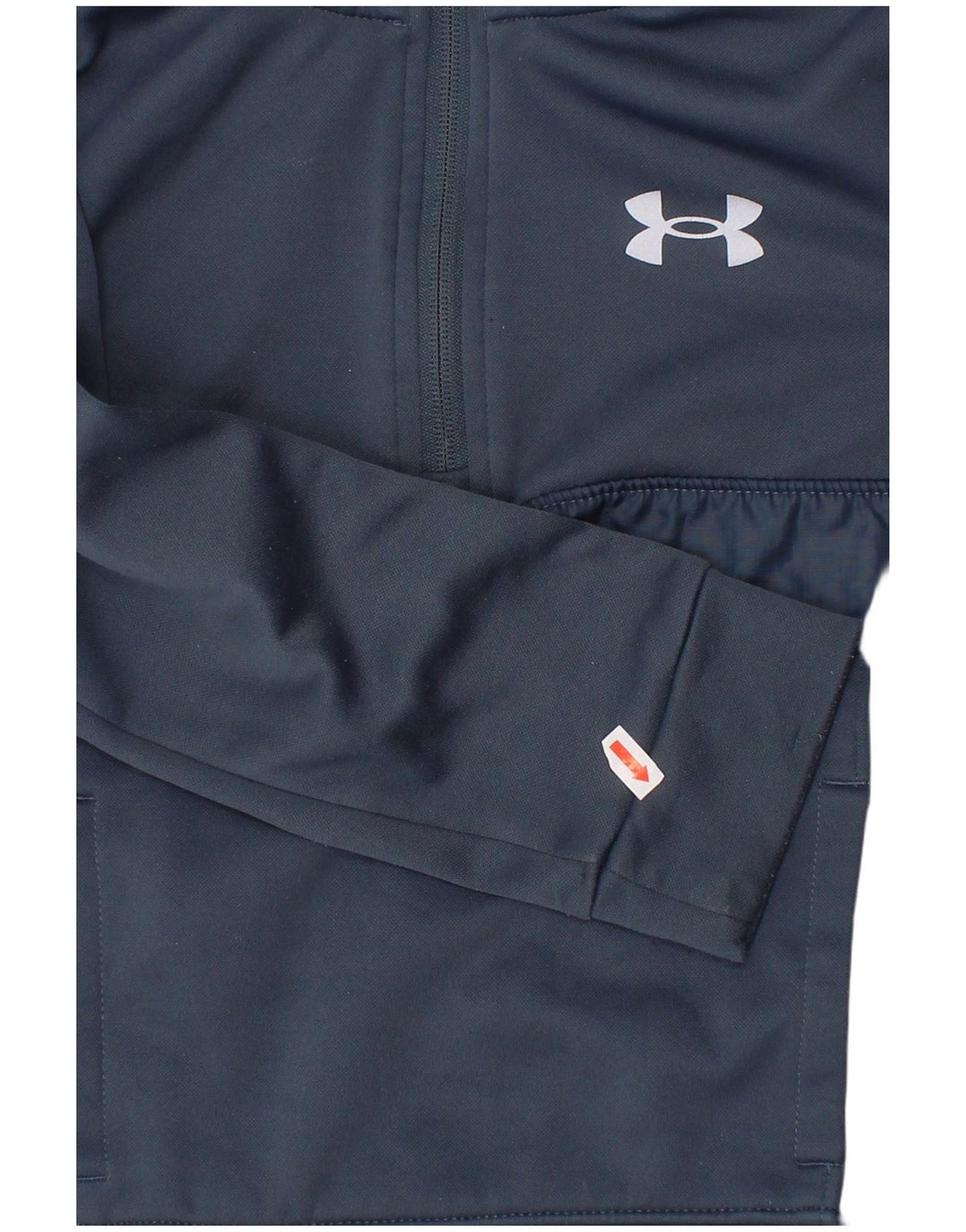 Suéter UNDER ARMOUR Menino com zíper e gola 5-6 anos azul marinho poliéster
