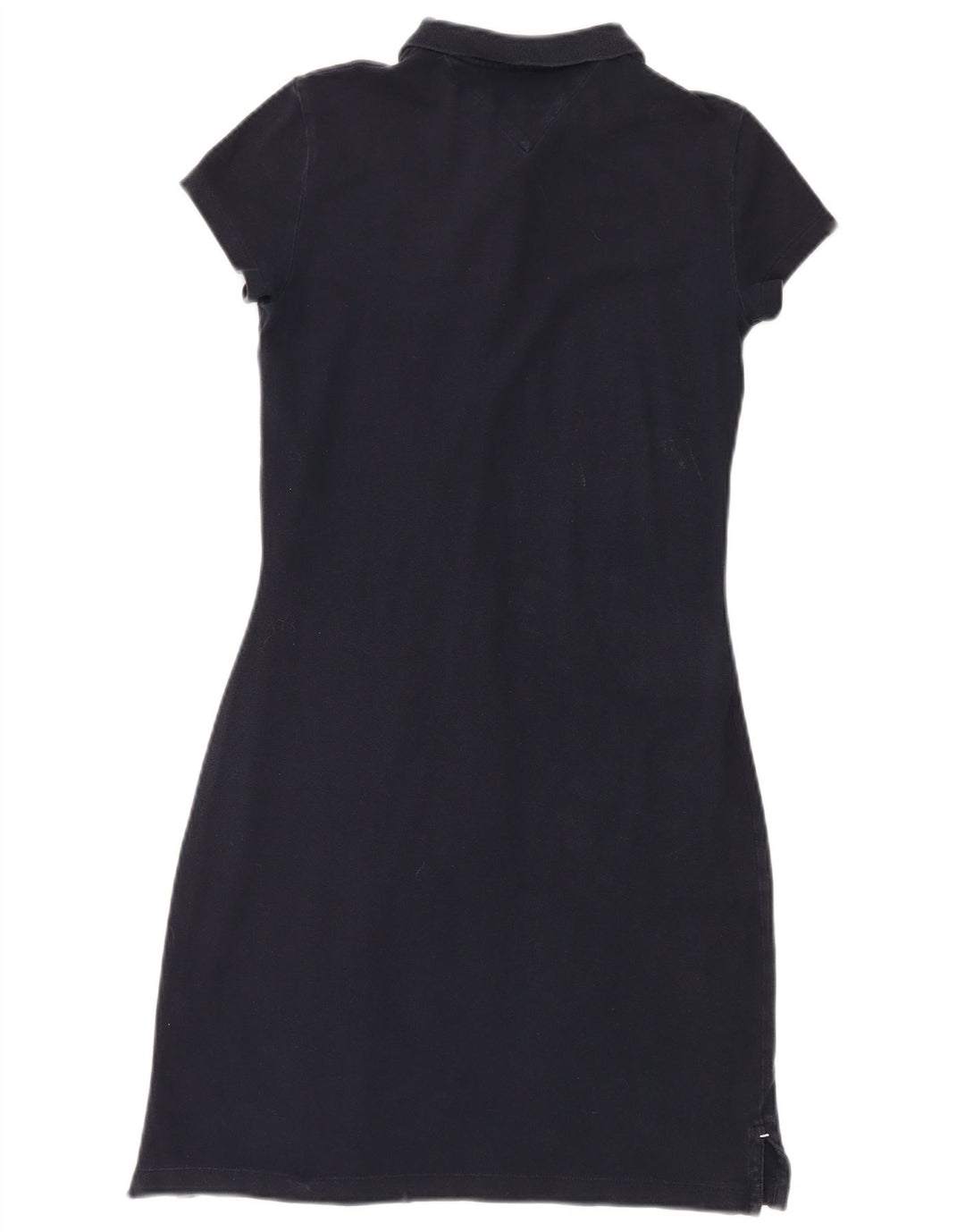 Vestido polo feminino TOMMY HILFIGER Slim Fit Reino Unido 10 pequeno azul marinho