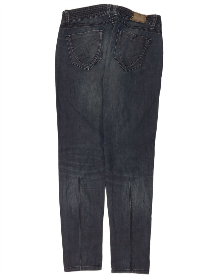 Zara Jeans Slim Feminino EU 40 Médio W30 L30 Azul Marinho