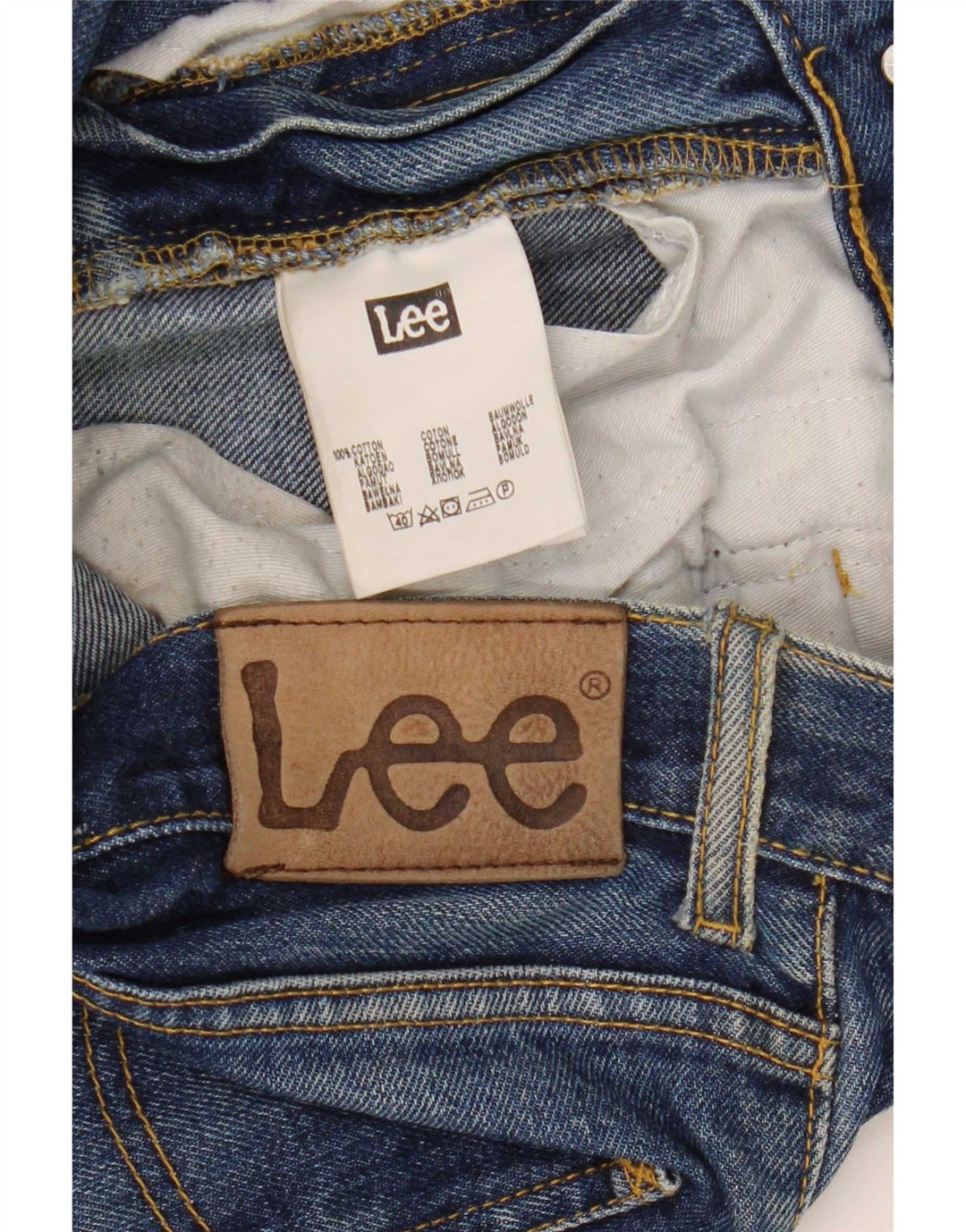 Lee Mens Ranger Bootcut Jeans W34 L30 Azul Algodão