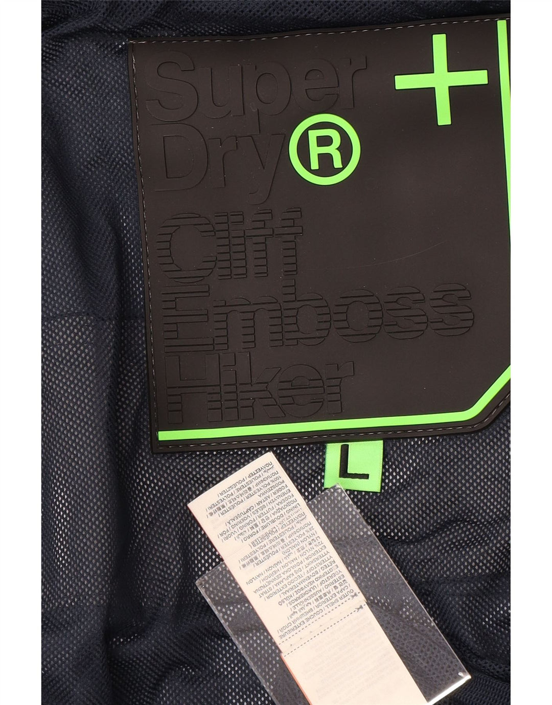 Jaqueta corta-vento masculina SUPERDRY com capuz Reino Unido 40 grande cinza nylon