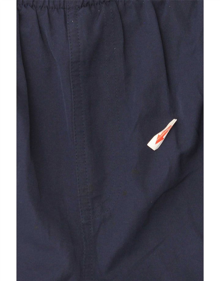Calça de treino masculina Umbro, calça jogger grande azul marinho, poliéster colorblock