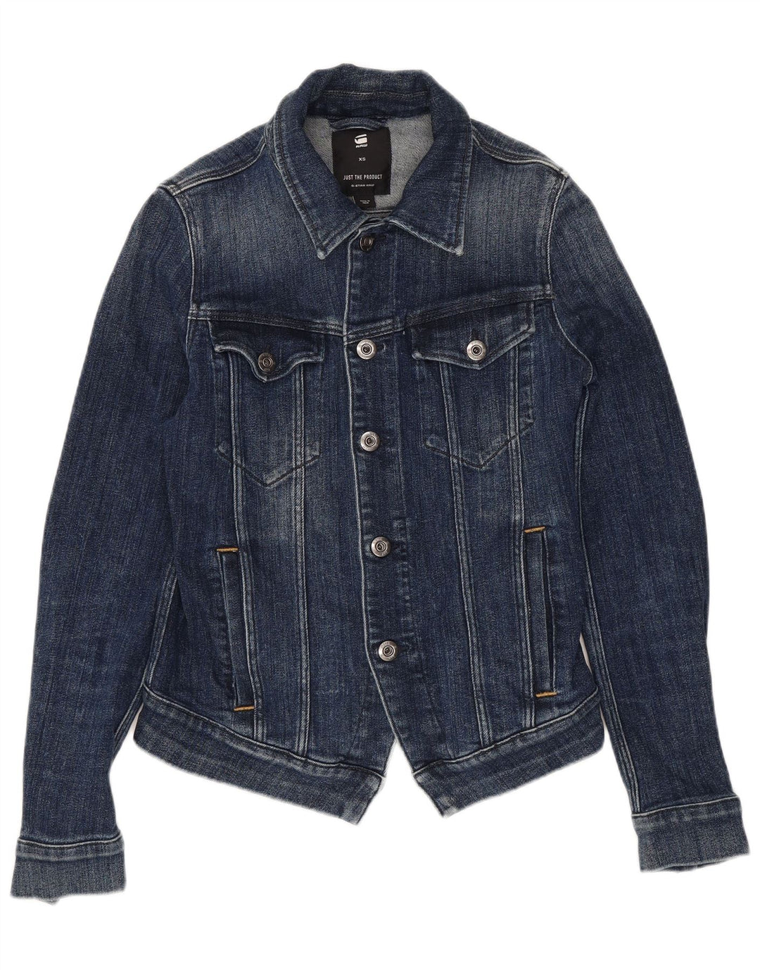 Jaqueta jeans feminina G-STAR UK 6 XS azul marinho algodão