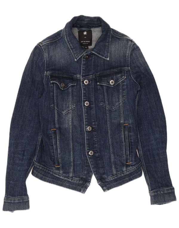 Jaqueta jeans feminina G-STAR UK 6 XS azul marinho algodão