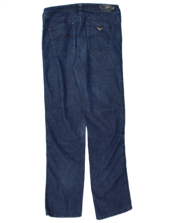 Jeans retos femininos Armani W29 L28 azul marinho