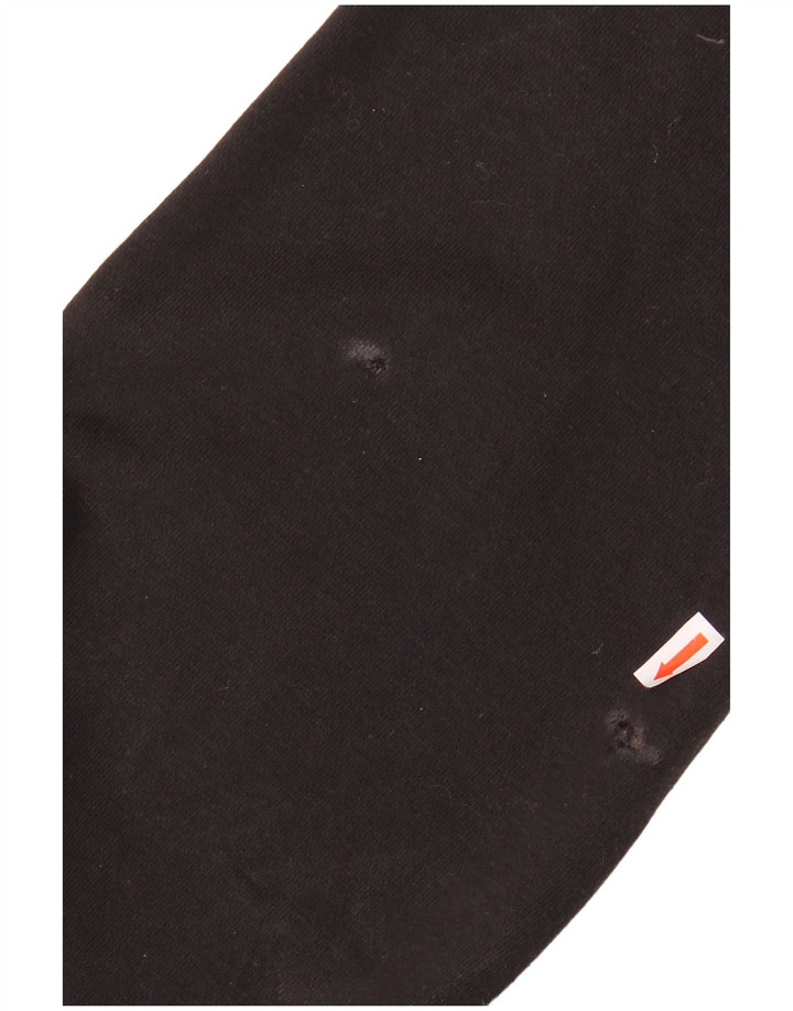 ADIDAS Meninos Graphic Sweatshirt Jumper 15-16 Anos Preto Algodão