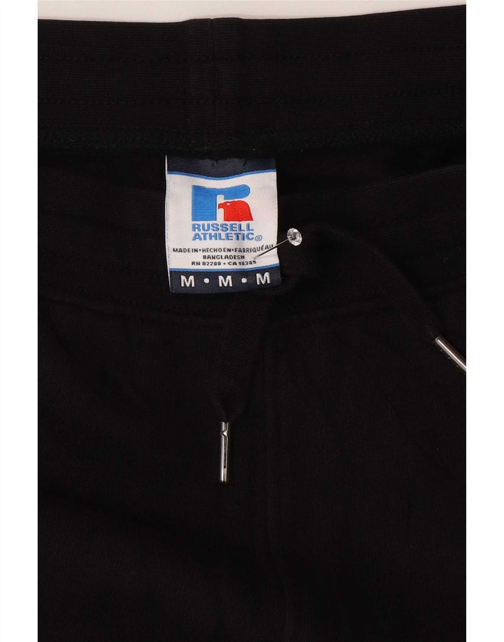 Russell Athletic Mens Calças de treino Joggers médio algodão preto