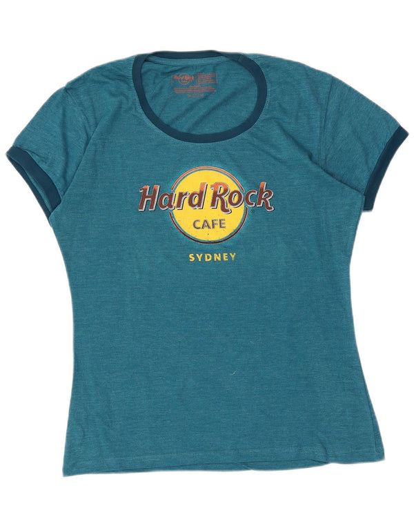 Camiseta gráfica Hard Rock Cafe Boys Sydney Top 11-12 anos grande azul