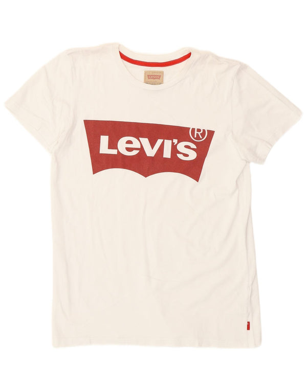 Camiseta Levi's Boys Graphic 15-16 Anos Algodão Branco