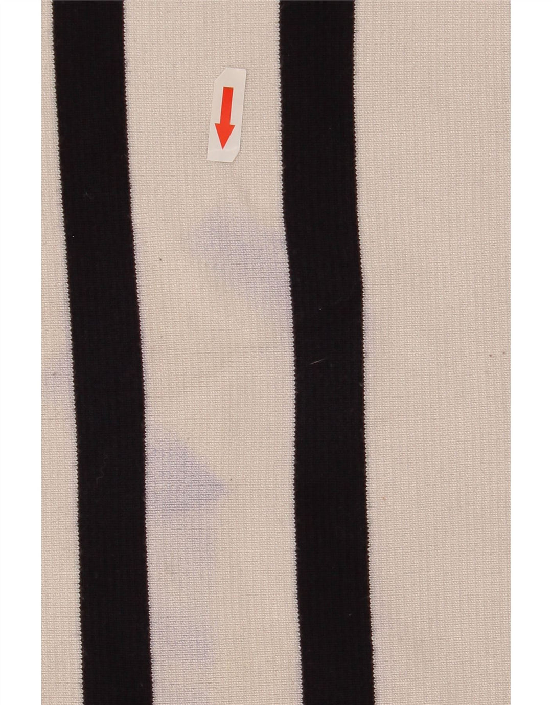 Suéter feminino Zara com gola redonda e gola redonda, listrado branco médio, Reino Unido 12