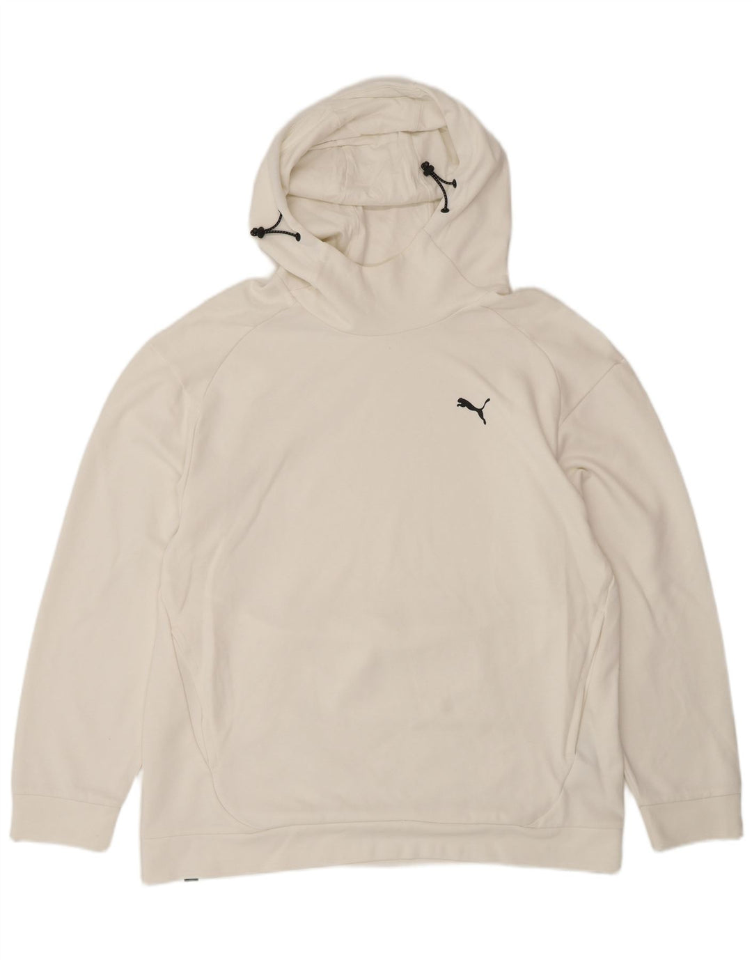 Puma Mens Hoodie Jumper Grande Algodão Branco