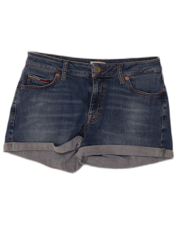 Shorts jeans feminino TOMMY HILFIGER W28 algodão azul médio