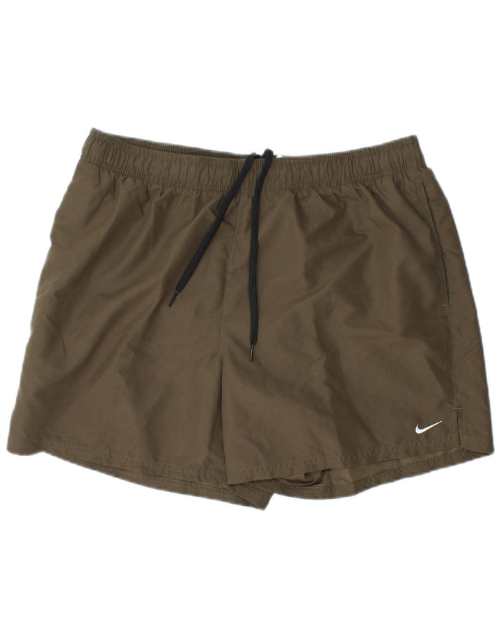 Shorts esportivos masculinos NIKE XL cáqui poliéster