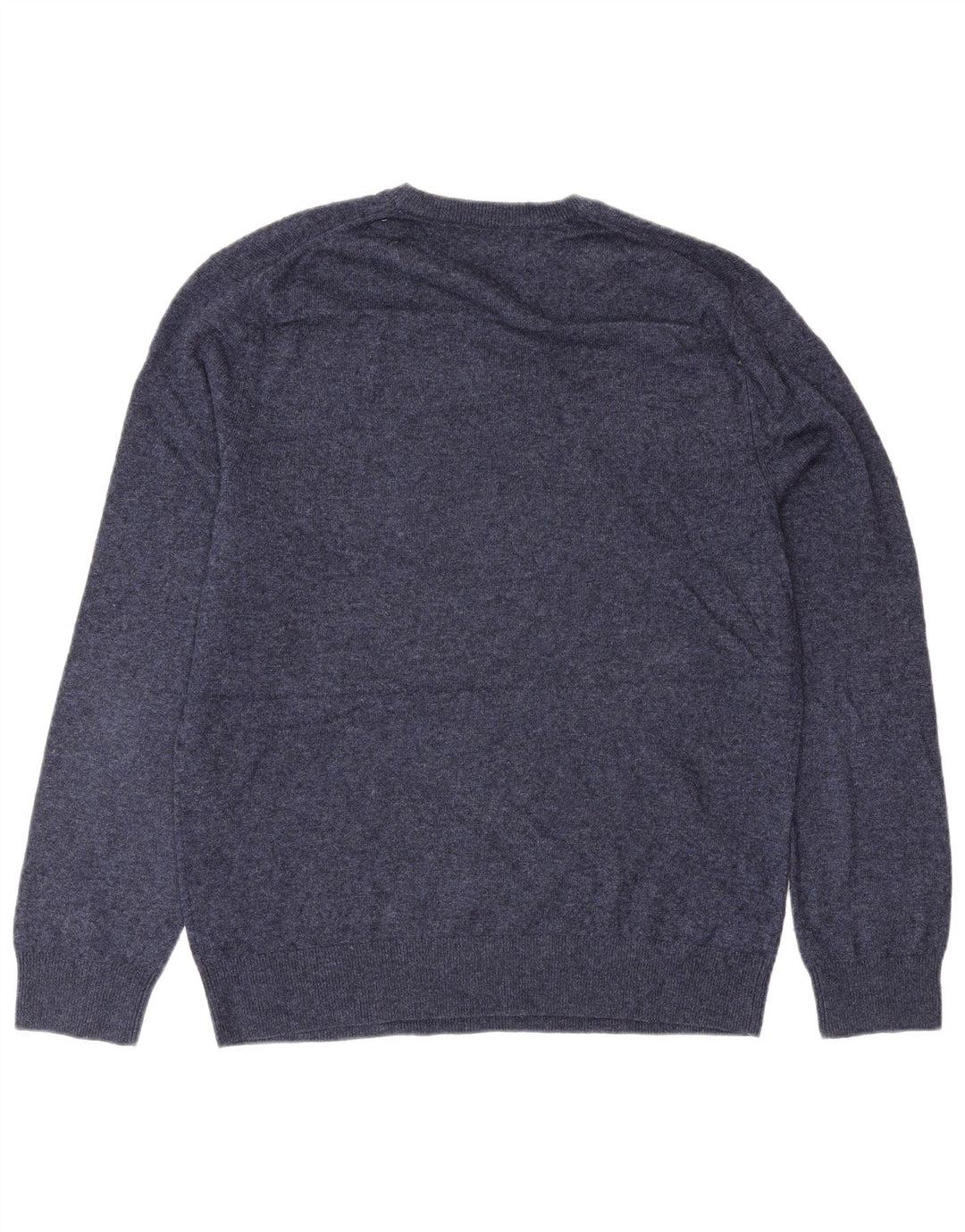 Suéter masculino Cos com gola redonda e lã azul marinho médio