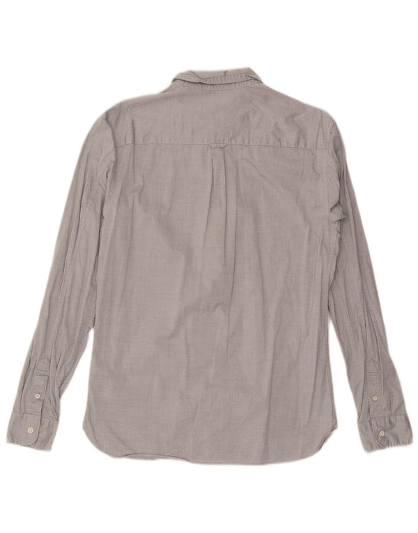 Camisa masculina All Saints algodão cinza médio