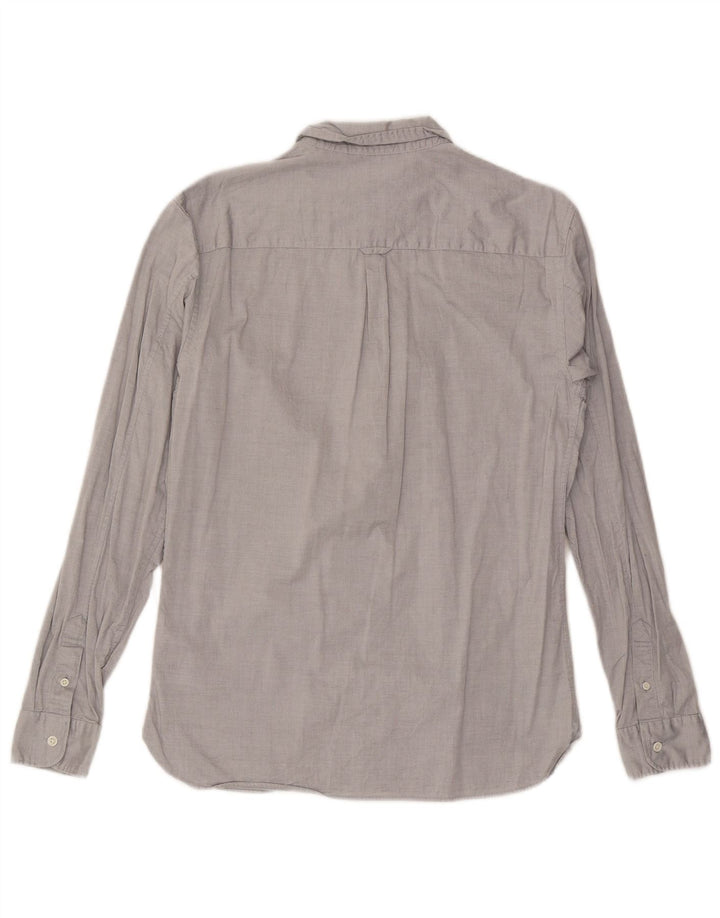 Camisa masculina All Saints algodão cinza médio