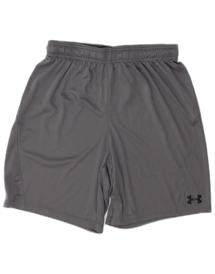 Under Armour Mens Heat Gear Sport Shorts poliéster cinza médio