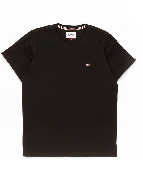 Camiseta masculina Tommy Hilfiger Top médio algodão preto