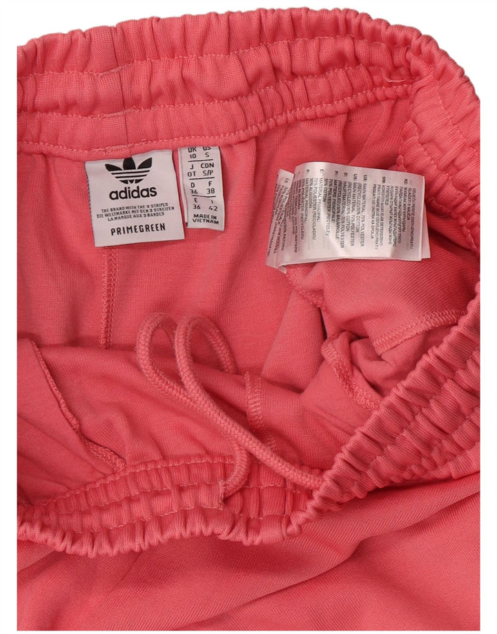 Adidas Womens Tracksuit Calças Joggers UK 10 Pequeno Rosa Poliéster