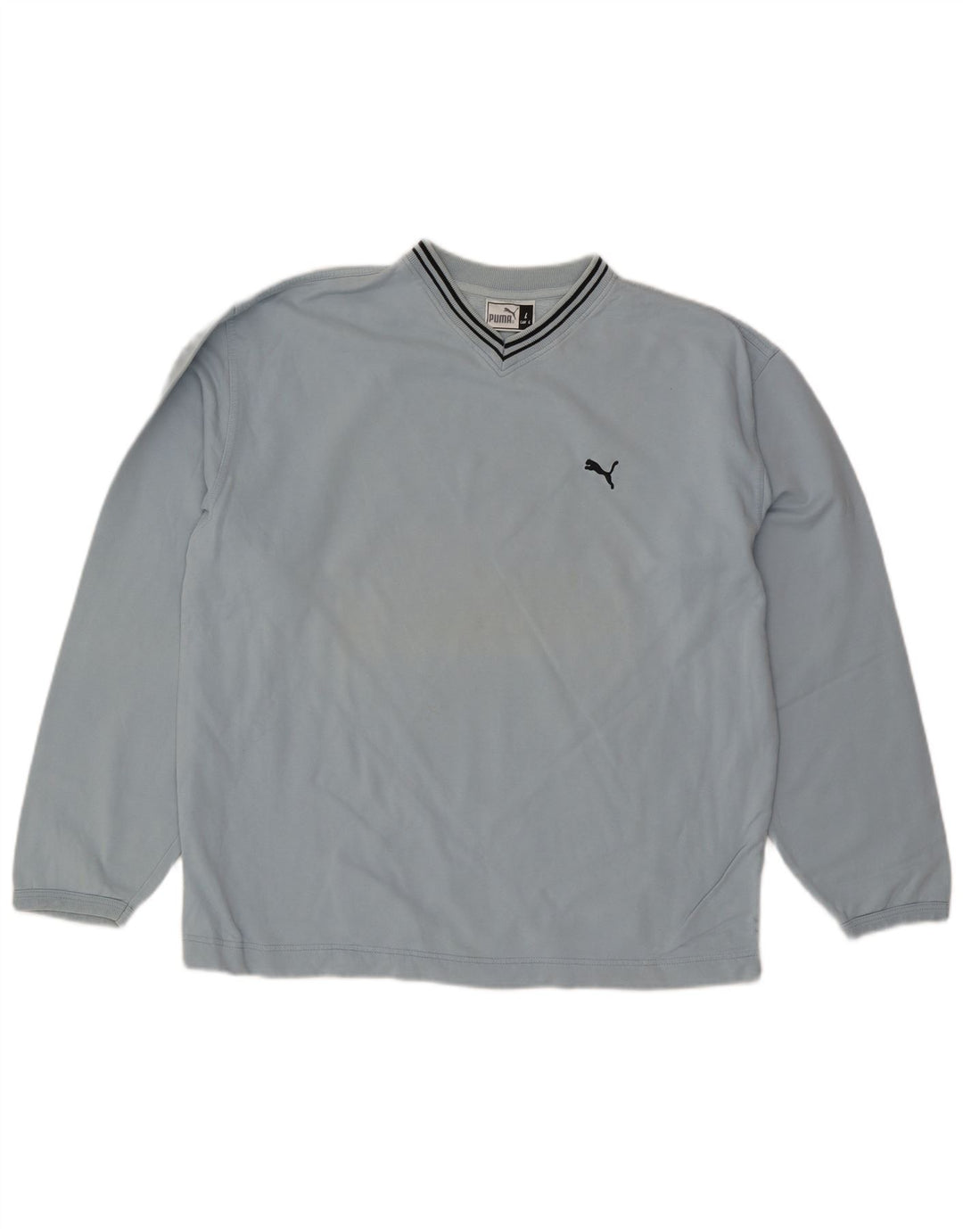 PUMA moletom masculino jumper grande algodão azul