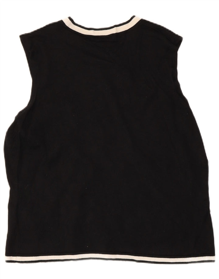 Top colete feminino Marks & Spencer UK 18 XL preto viscose