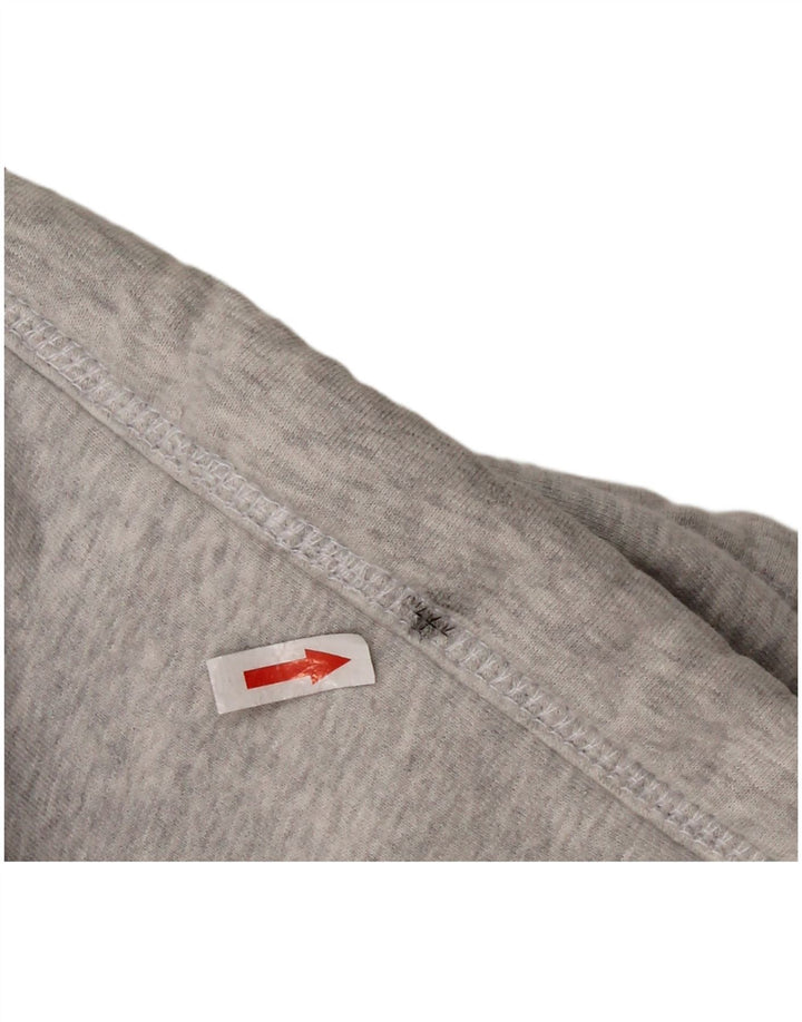 Suéter masculino SUPERDRY com capuz e zíper gráfico pequeno algodão cinza