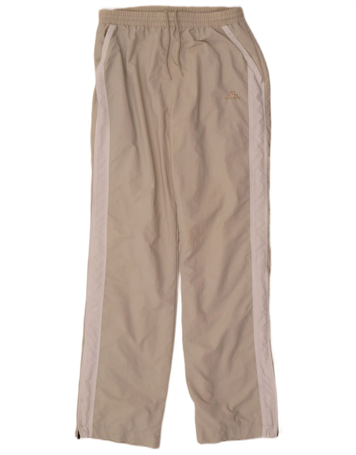 Calça de treino masculina Kappa médio bege Colourblock poliamida