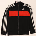 Jaqueta Adidas Meninos Treino Top 7-8 Anos Preto Colorblock Poliéster