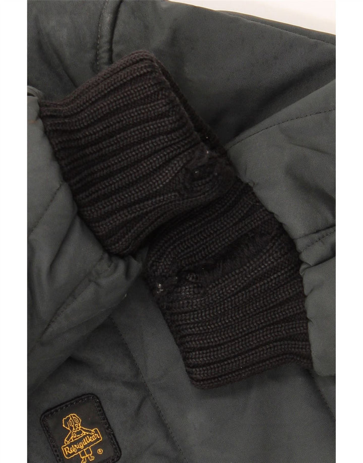 Jaqueta acolchoada masculina REFRIGIWEAR UK 38 nylon preto médio