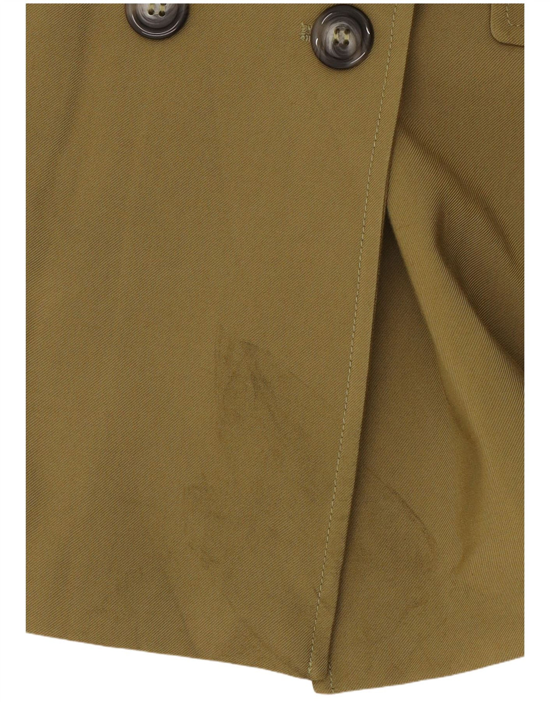 Jaqueta blazer feminina Anna Molinari com peito duplo Reino Unido 10 pequena cáqui