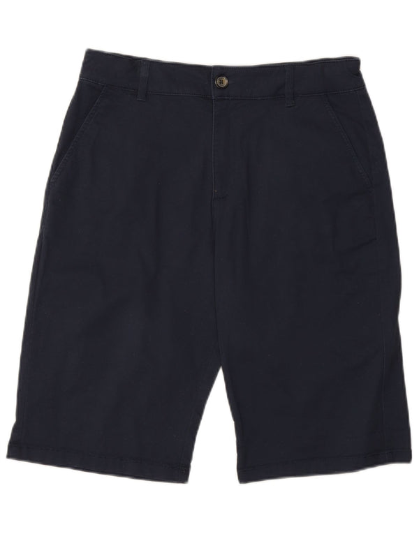 Shorts Chino para meninos Marks & Spencer 13-14 anos W28 algodão azul marinho