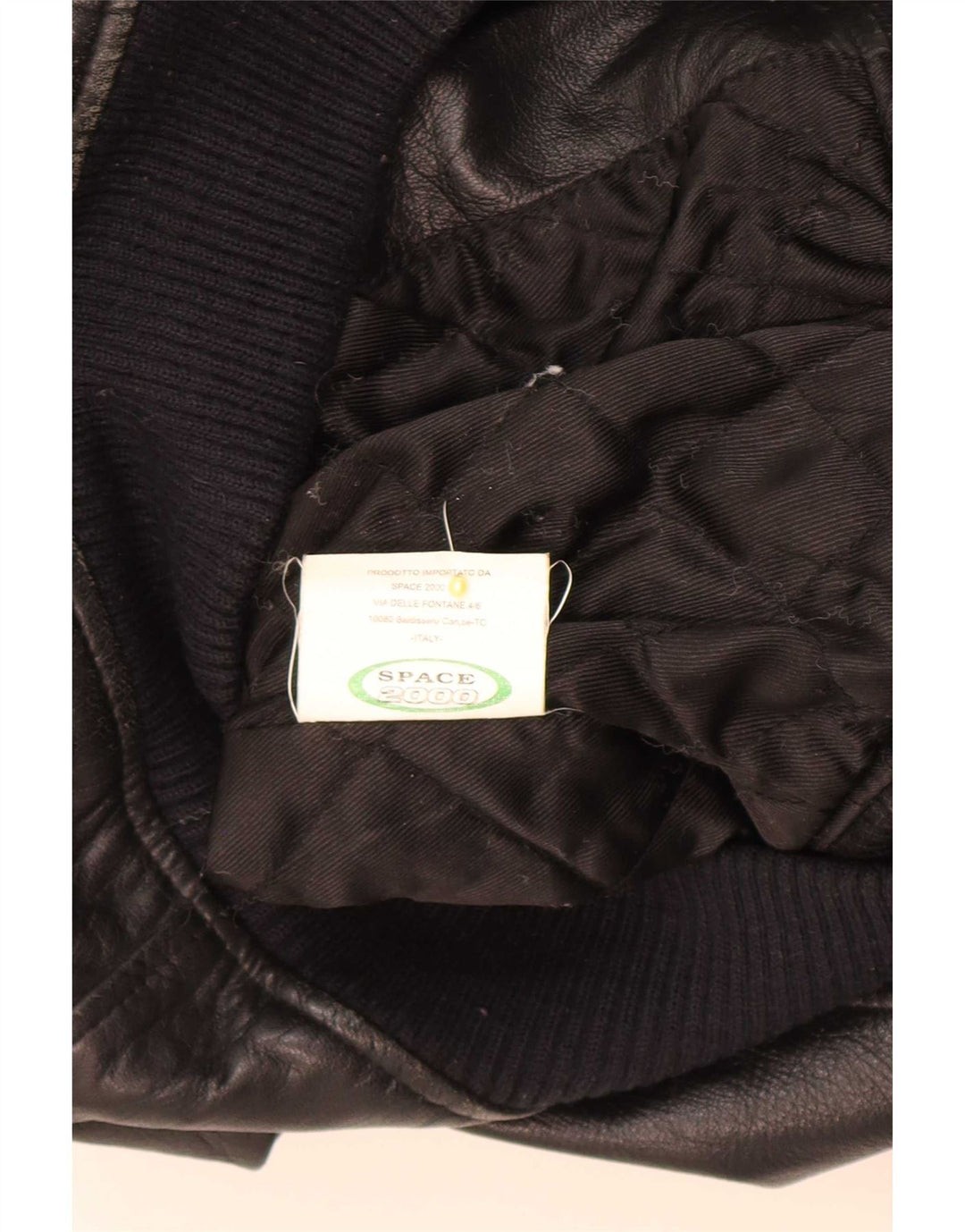 Jaqueta de couro masculina vintage UK 38 média preta