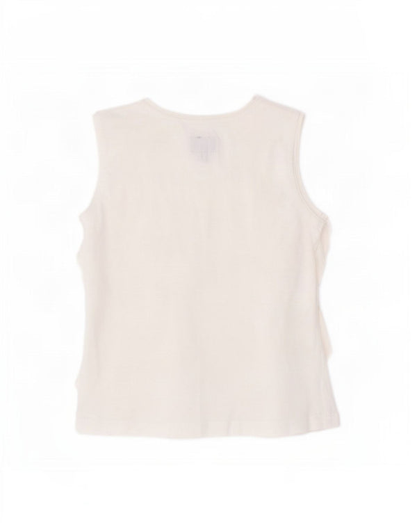 Blusa feminina sem mangas Woolrich 3-4 anos algodão branco