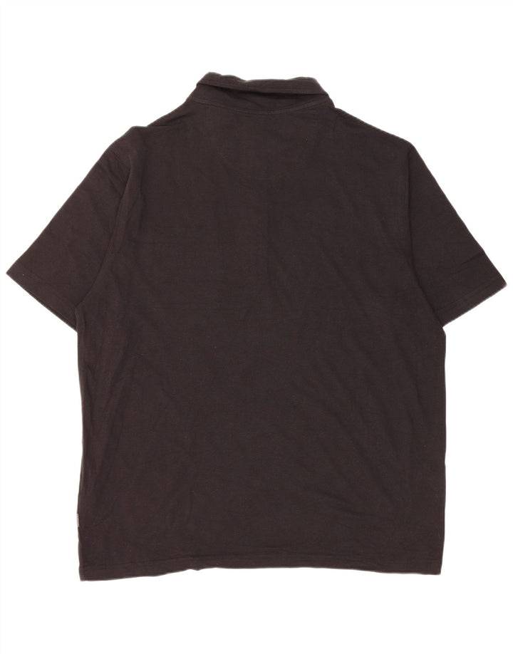 Camisa polo masculina Eddie Bauer XL algodão preto