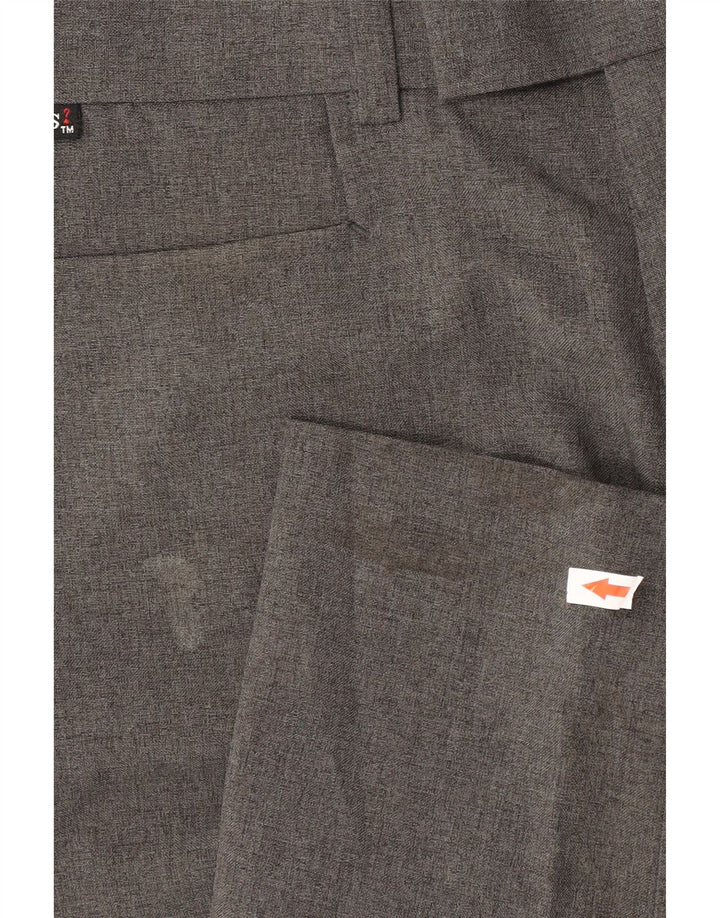 Guess Calça masculina reta W32 L30 poliéster cinza