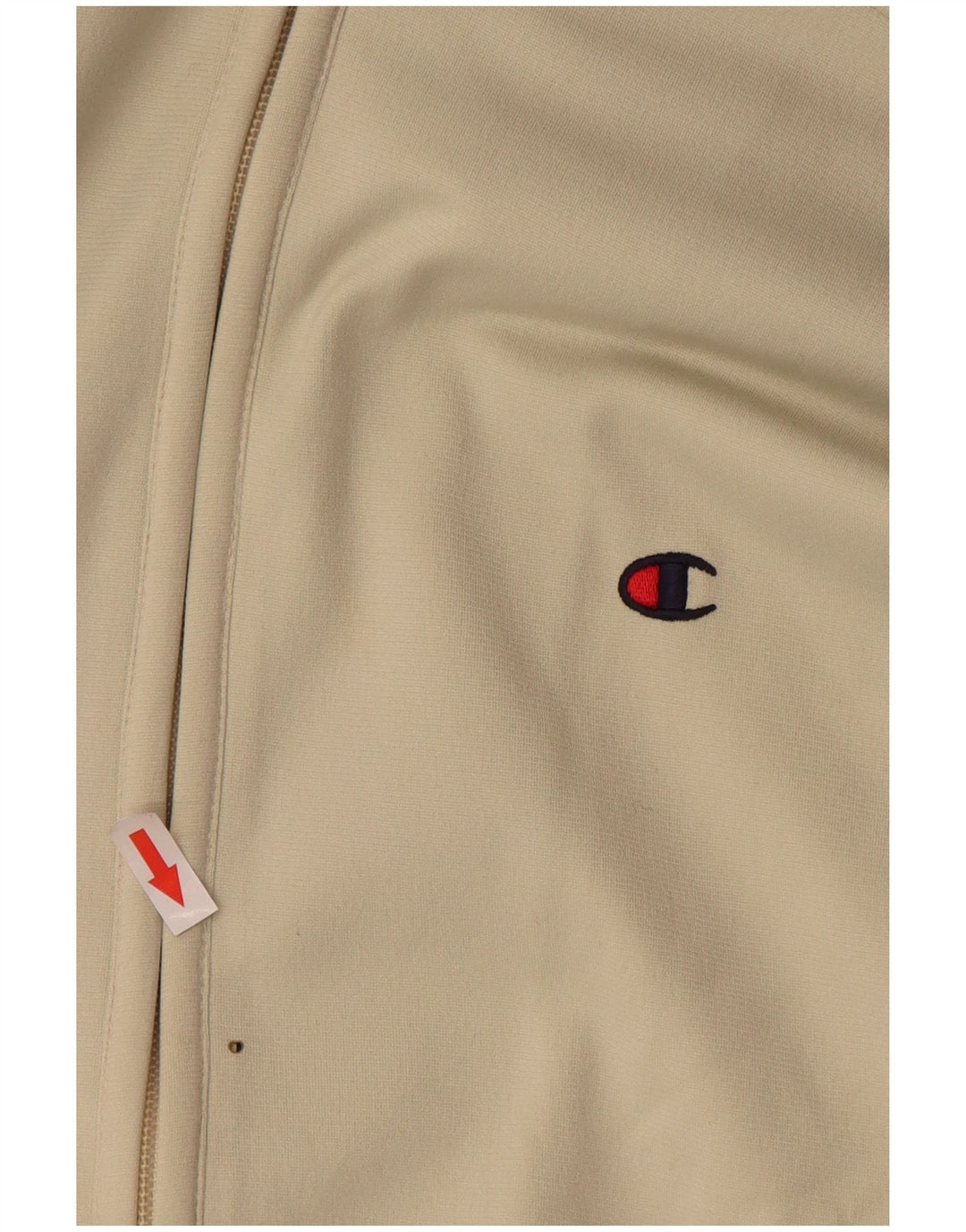 Jaqueta masculina Champion Loose Fit de poliéster bege médio