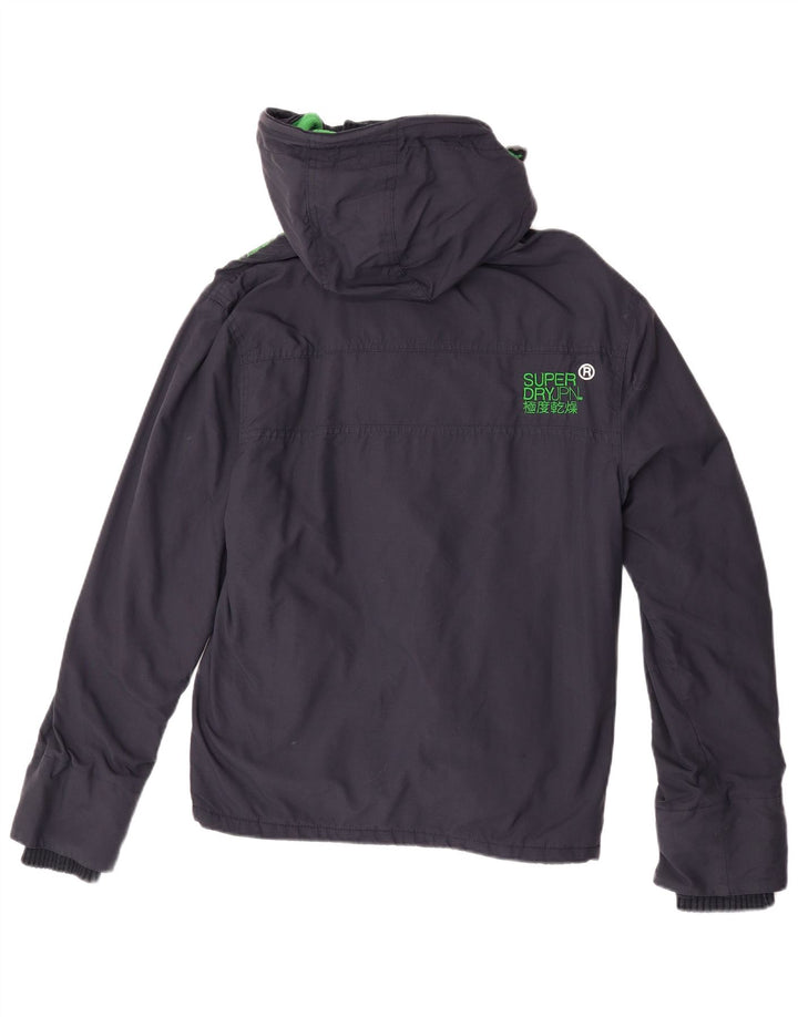 Jaqueta corta-vento feminina Superdry UK 14 azul marinho médio