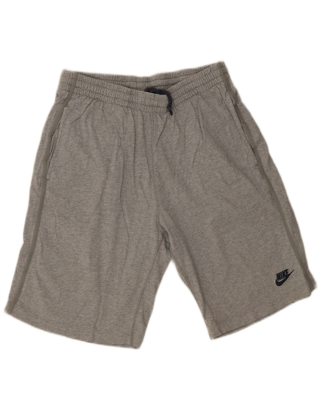 Shorts esportivos masculinos Nike médio cinza algodão