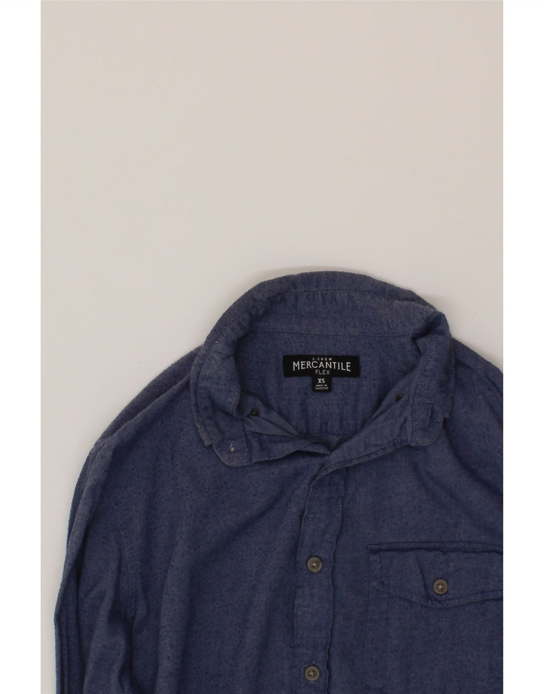 J. CREW Mens Flex Shirt XS Blue Cotton Vintage J. Crew and Second-Hand J. Crew from Messina Hembry 